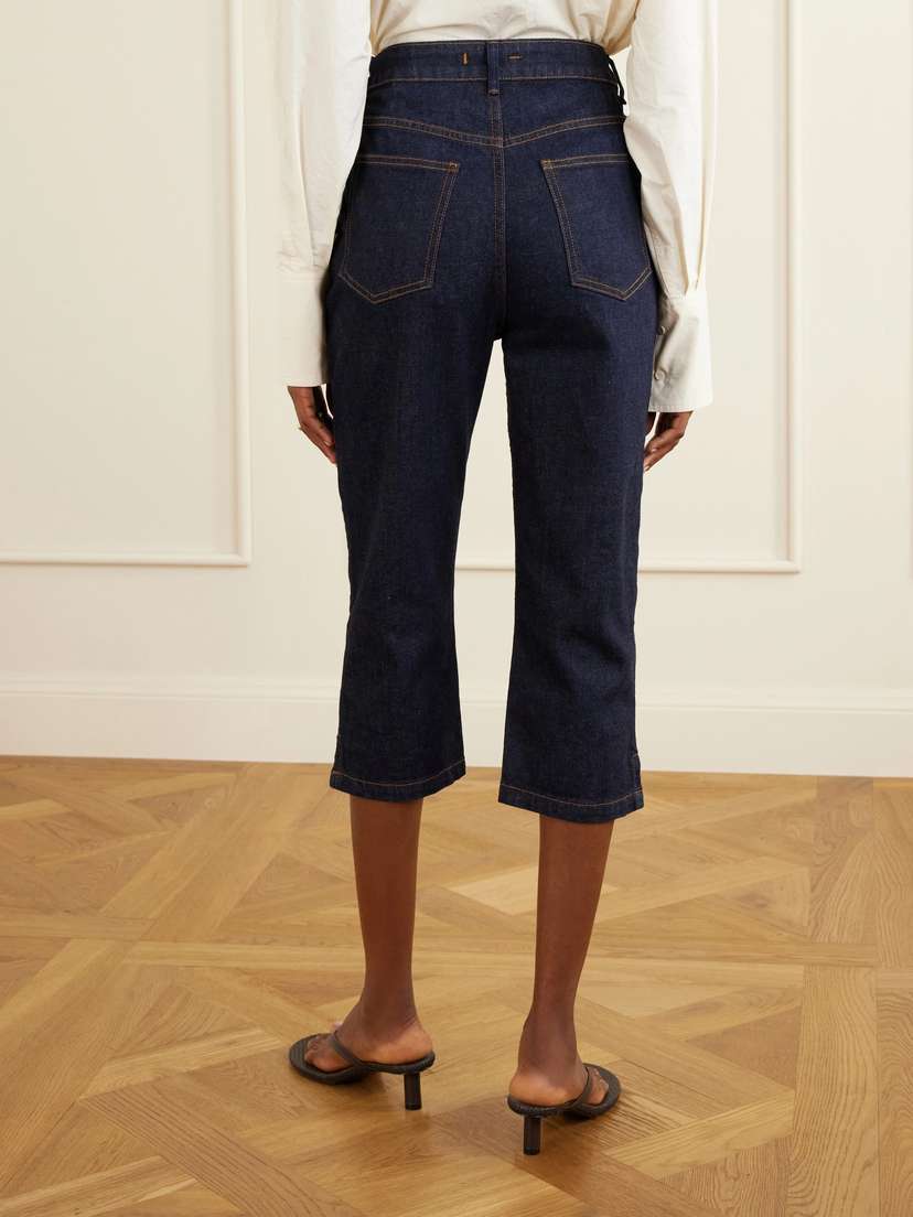 OSSOU Russet Stretch Slim-leg Capri Jeans | Thumbnail 4