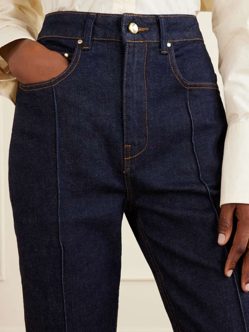 OSSOU Russet Stretch Slim-leg Capri Jeans | Thumbnail 5