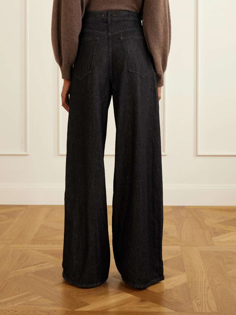 OSSOU The Slick High-rise Wide-leg Jeans | Thumbnail 4