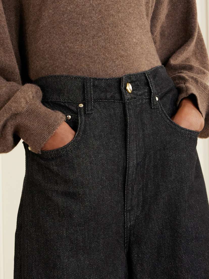 OSSOU The Slick High-rise Wide-leg Jeans | Thumbnail 5
