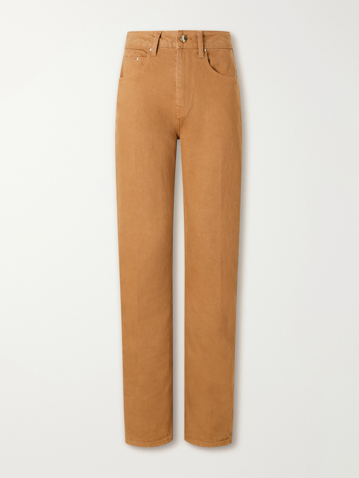 OSSOU - Noon High-rise Straight-leg Jeans - Brown
