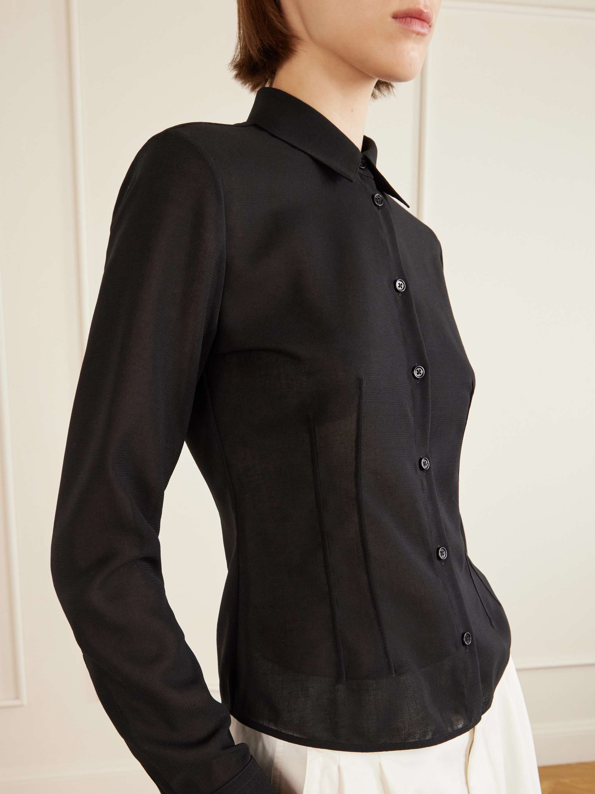 JIL SANDER Wool shirt | NET-A-PORTER