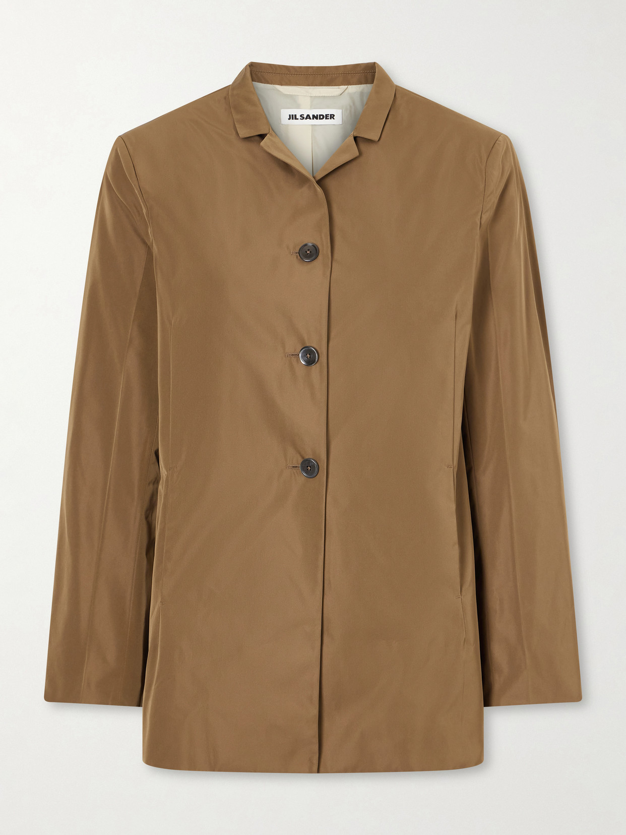 Jil Sander Crepe Blazer In Brown
