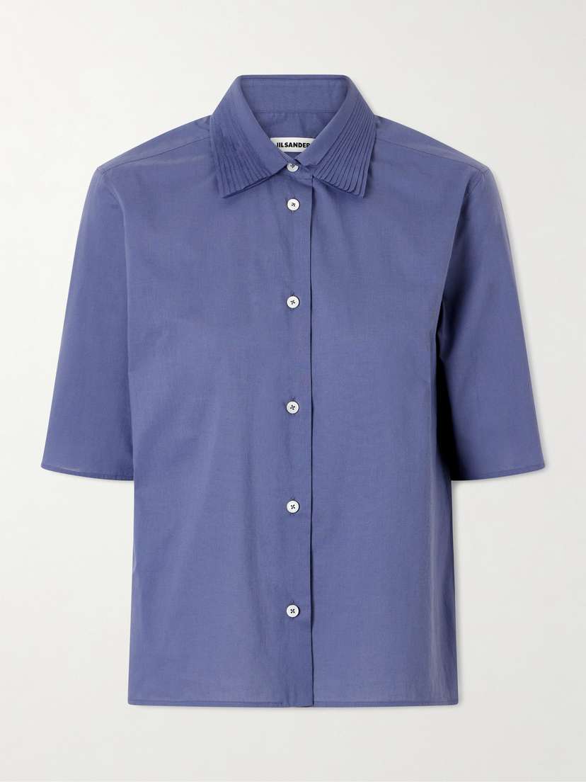 Jil Sander Pleated Cotton Shirt | Thumbnail 6 Jil Sander Pleated Cotton Shirt | Thumbnail 6