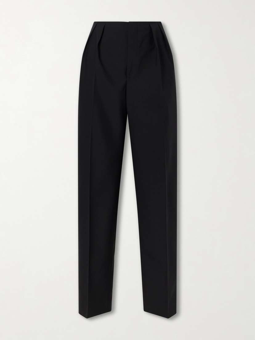 Jil Sander Pleated Wool Straight-leg Pants