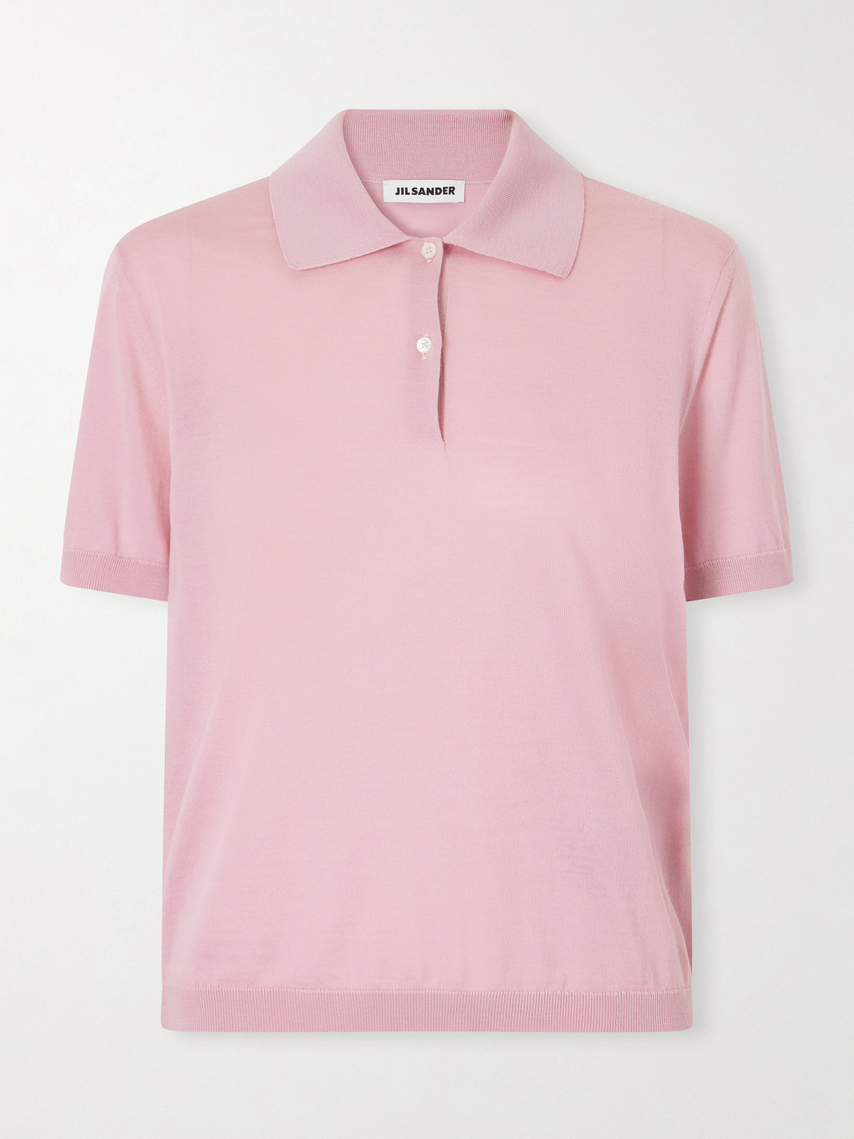 Jil Sander - Wool Polo Shirt - Pink