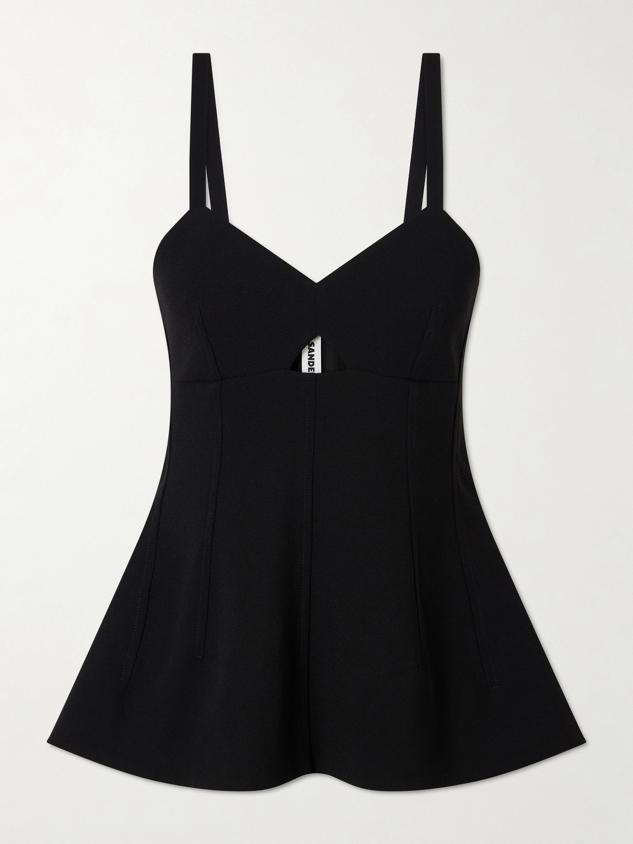 Jil Sander - Wool Bustier Top - Black