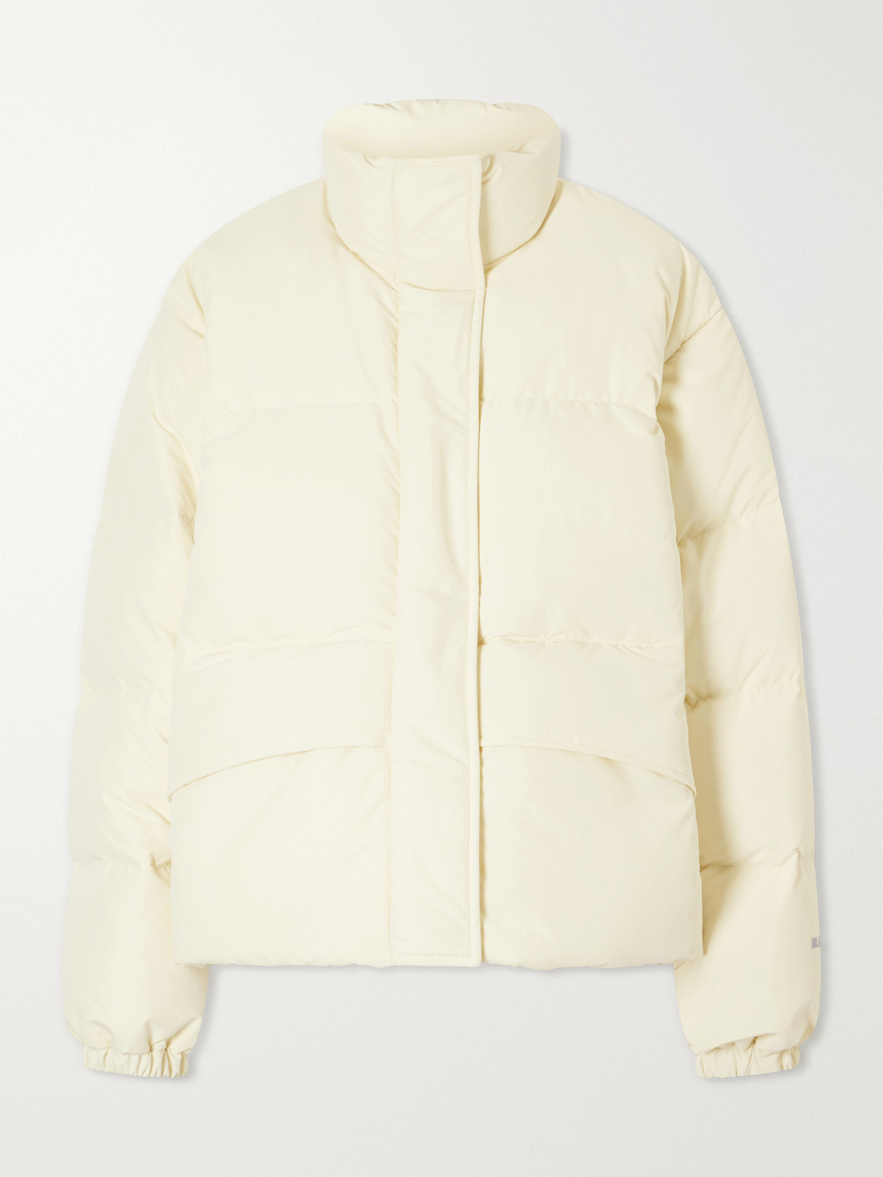 Jil Sander Quilted Shell Down Jacket In Neutrals
