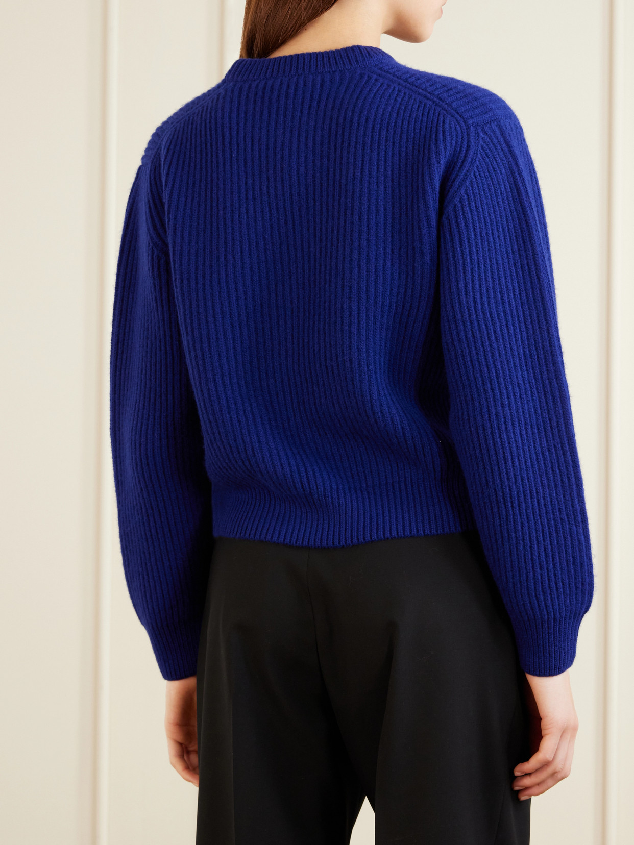 Ribbed-Knit Sweater
