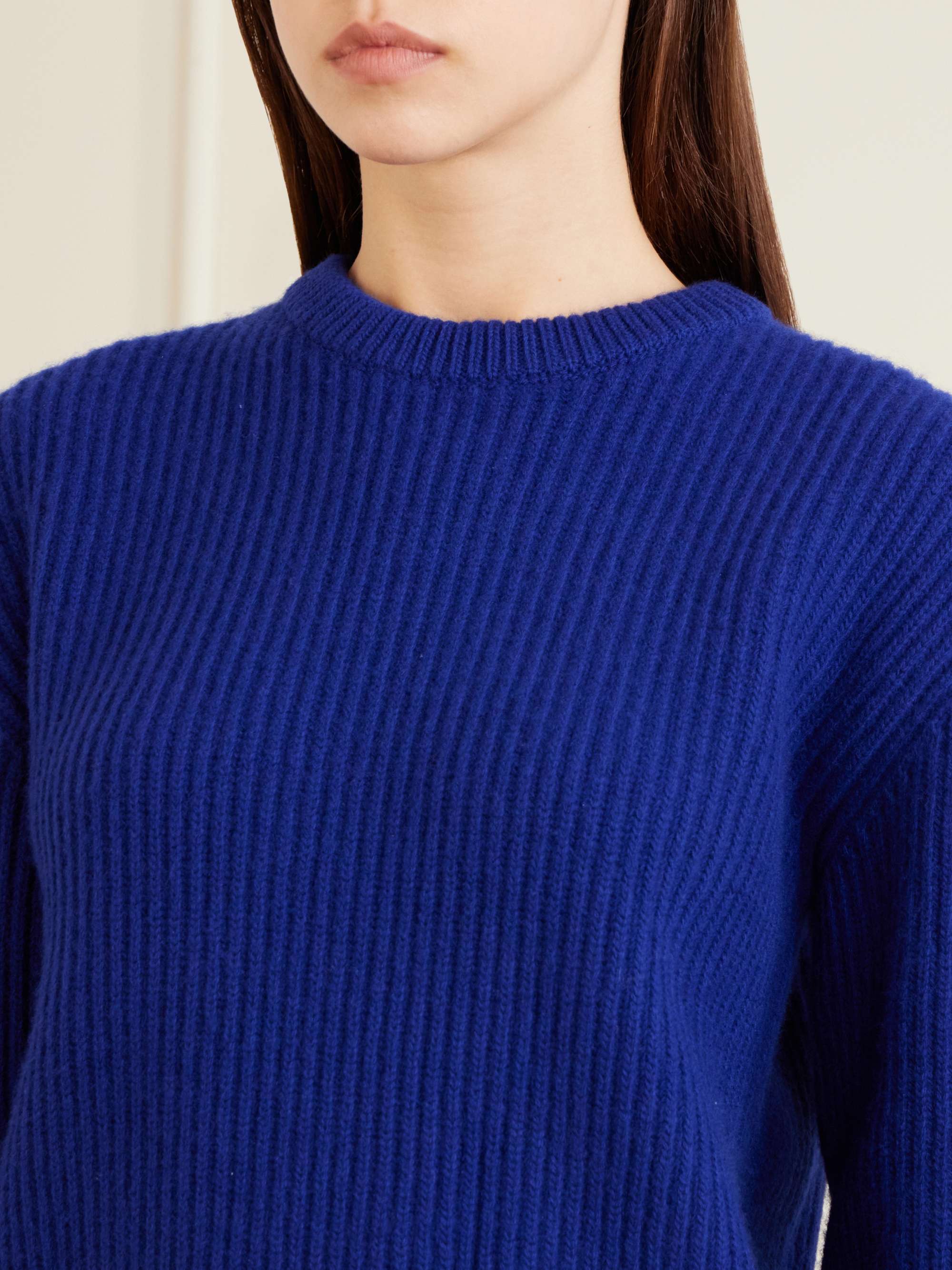 JIL SANDER Ribbed-knit wool sweater | NET-A-PORTER