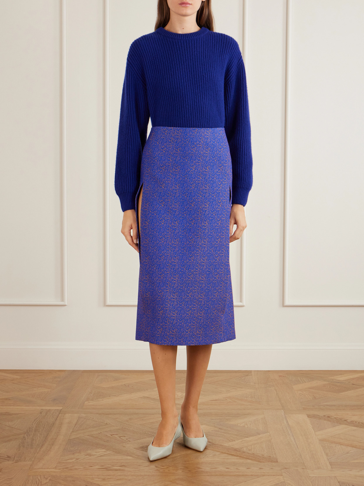Ribbed-Knit Sweater