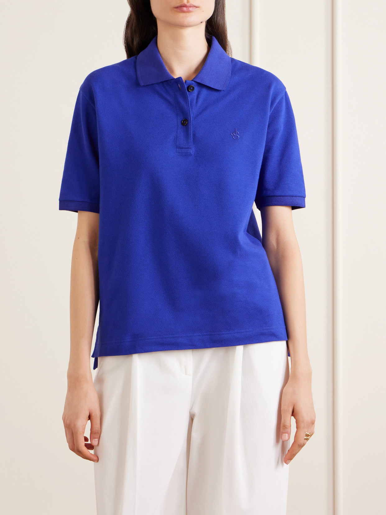 Logo-Embroidered Cotton-Piqué Polo
