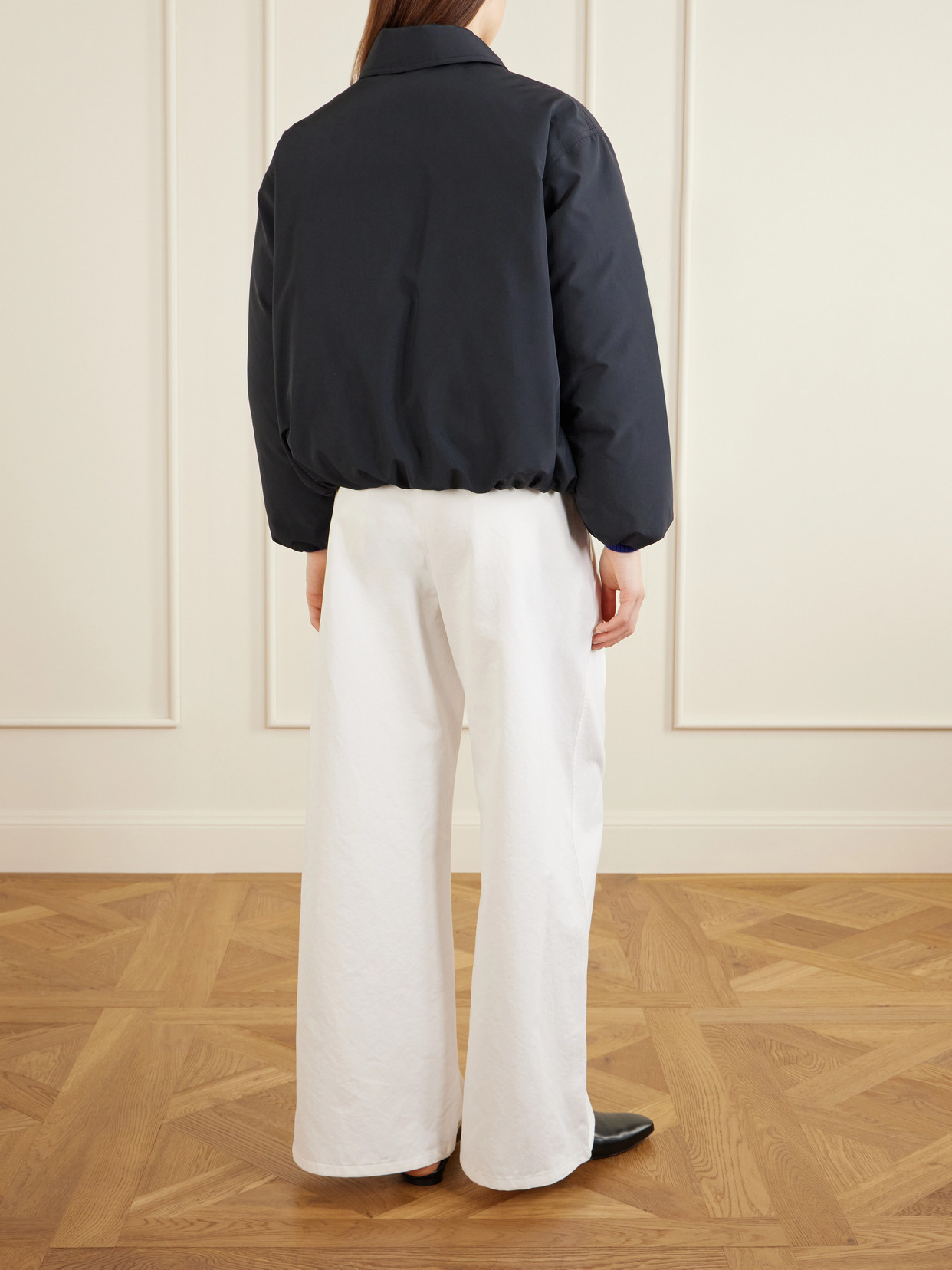 Jil Sander Shell Down-blend Jacket In Black