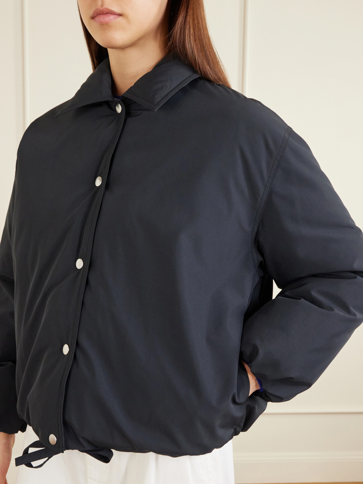 Jil Sander Shell Down-blend Jacket In Black