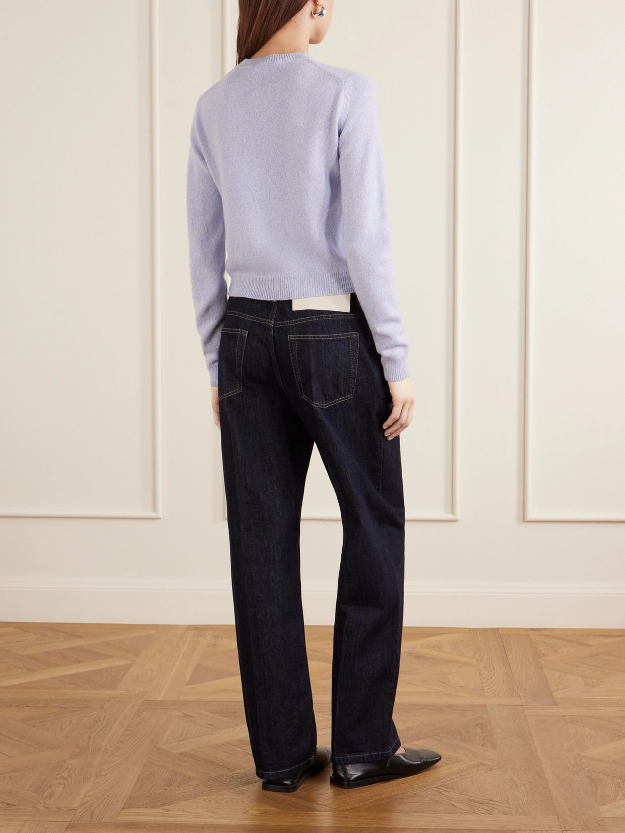 Cropped Wool And Cashmere-Blend Sweater