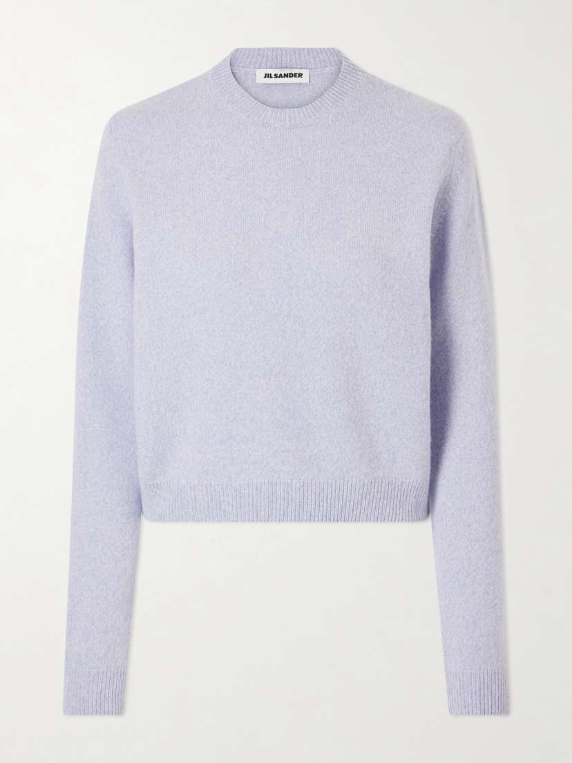 Jil Sander Cropped Wool And Cashmere-blend Sweater | Thumbnail 6 Jil Sander Cropped Wool And Cashmere-blend Sweater | Thumbnail 6