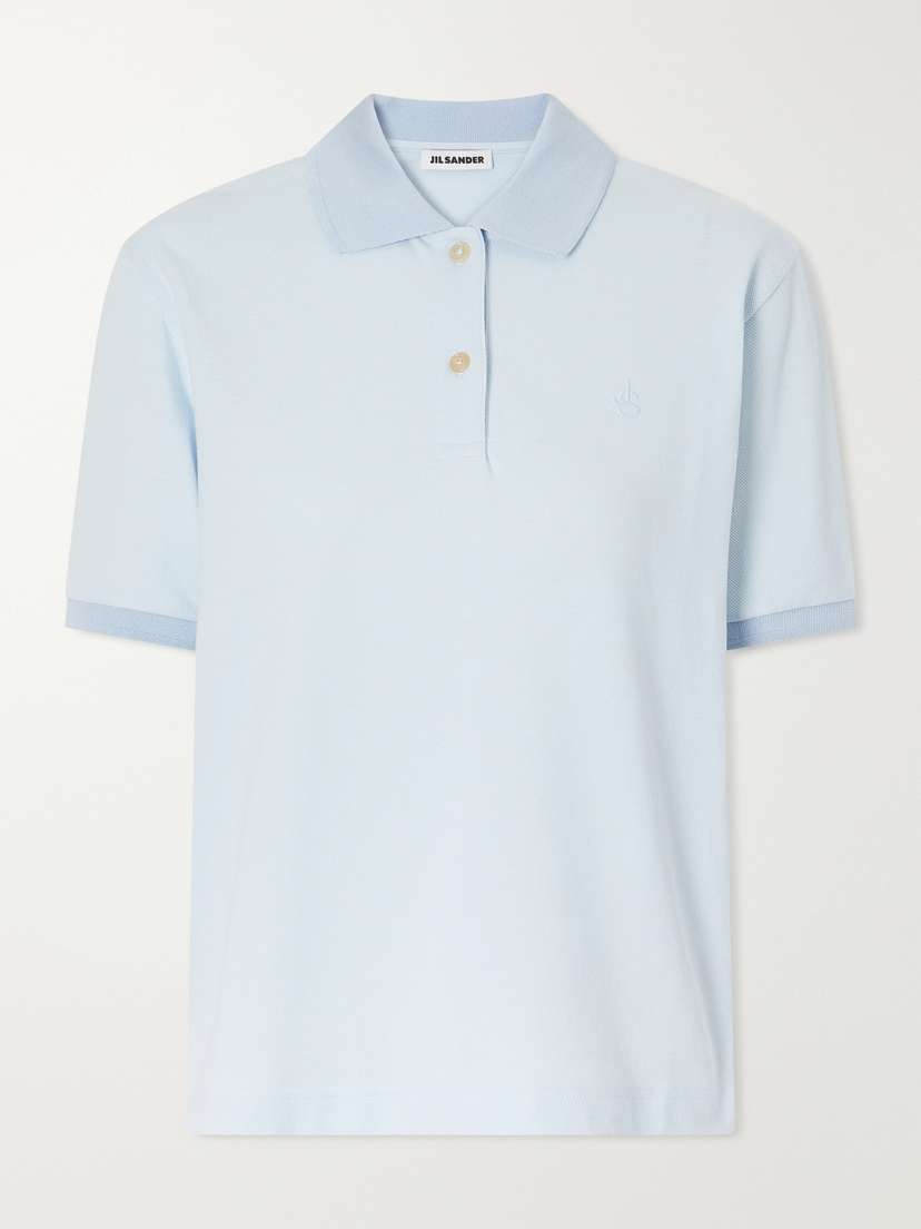 Jil Sander Logo-embroidered Cotton-piqué Polo Shirt | Thumbnail 5