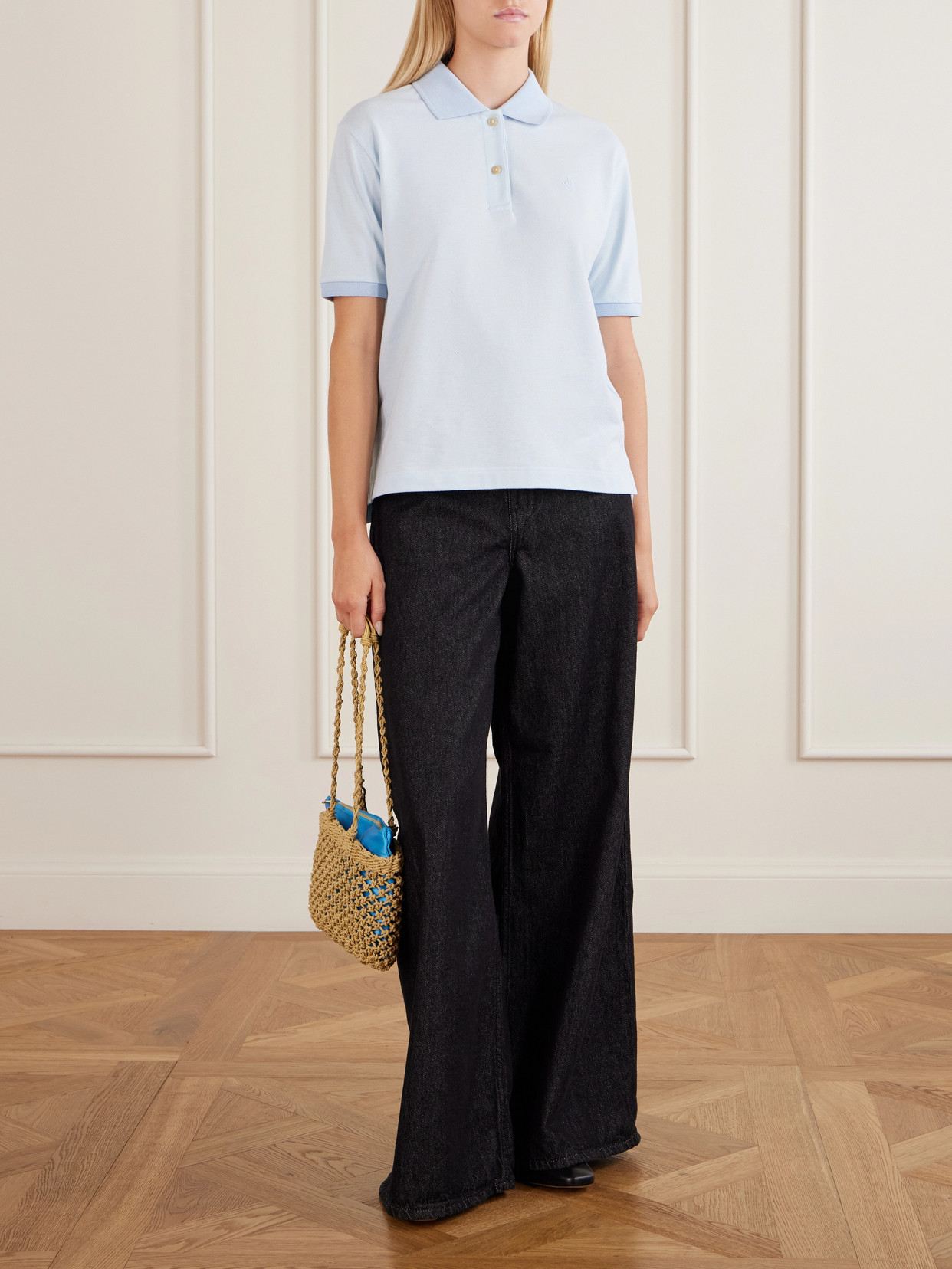 Logo-Embroidered Cotton-Piqué Polo
