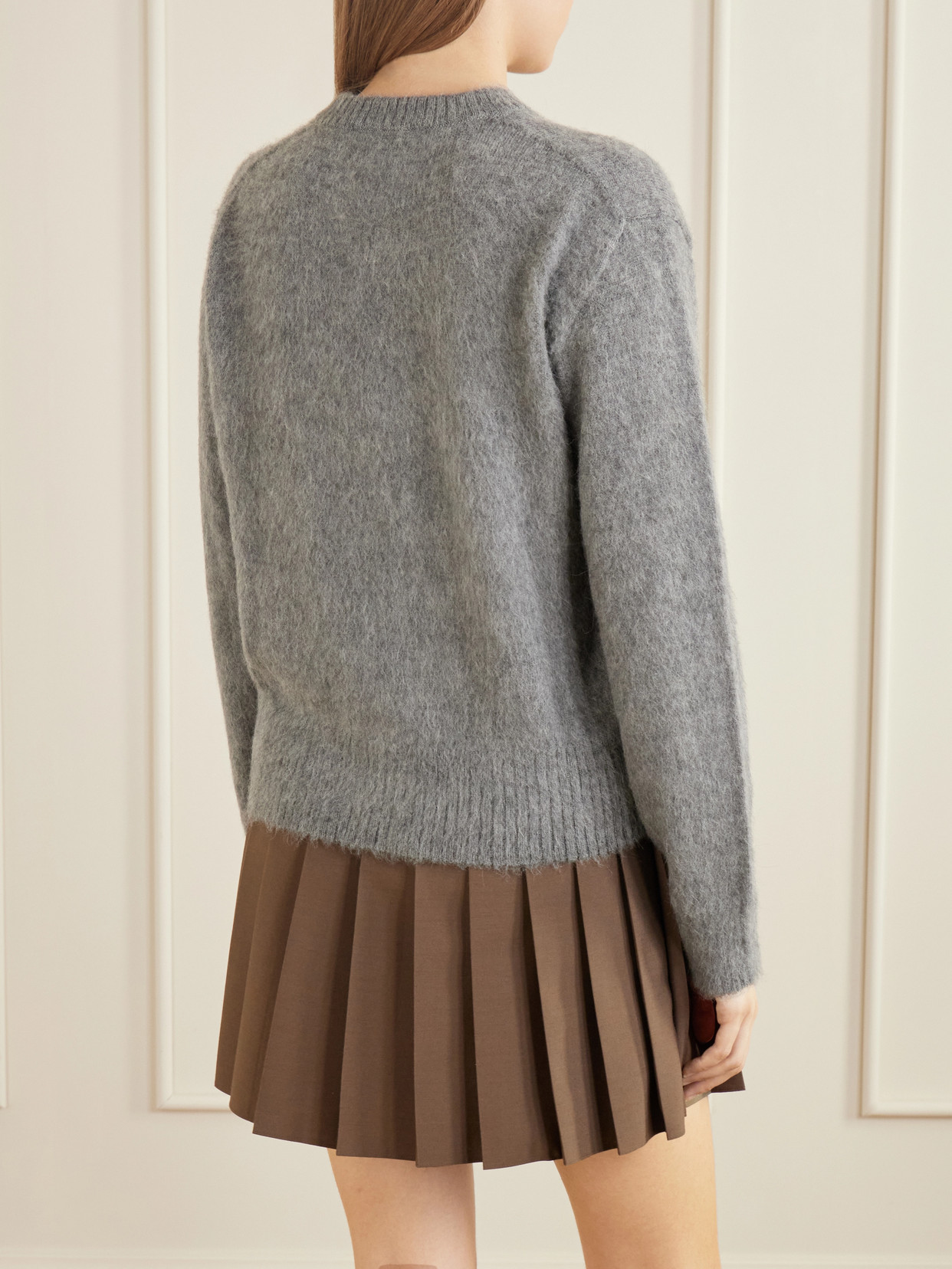Floral Intarsia-Knit Brushed Wool-Blend Sweater