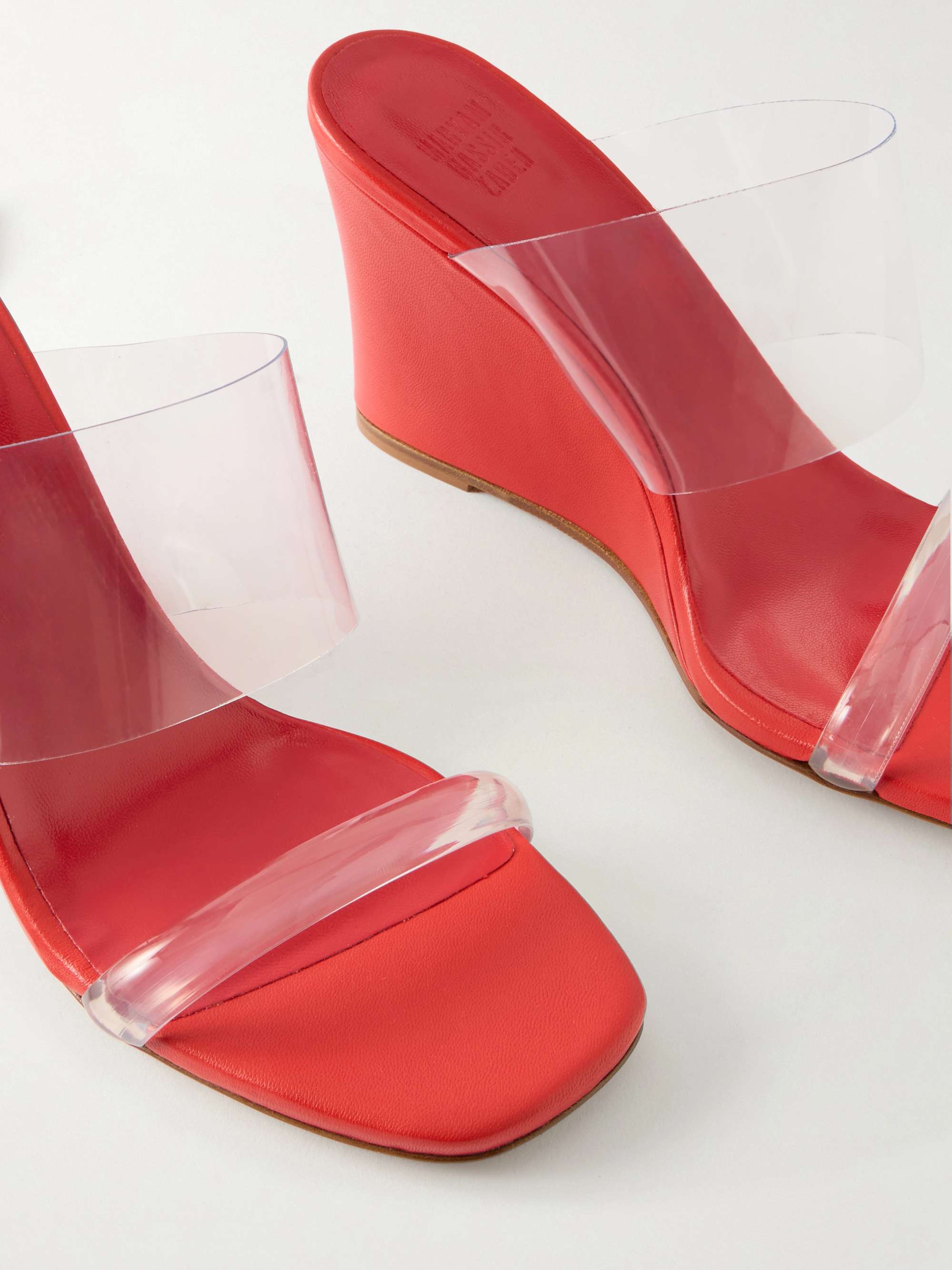 MARYAM NASSIR ZADEH Olympia PVC wedge sandals | NET-A-PORTER