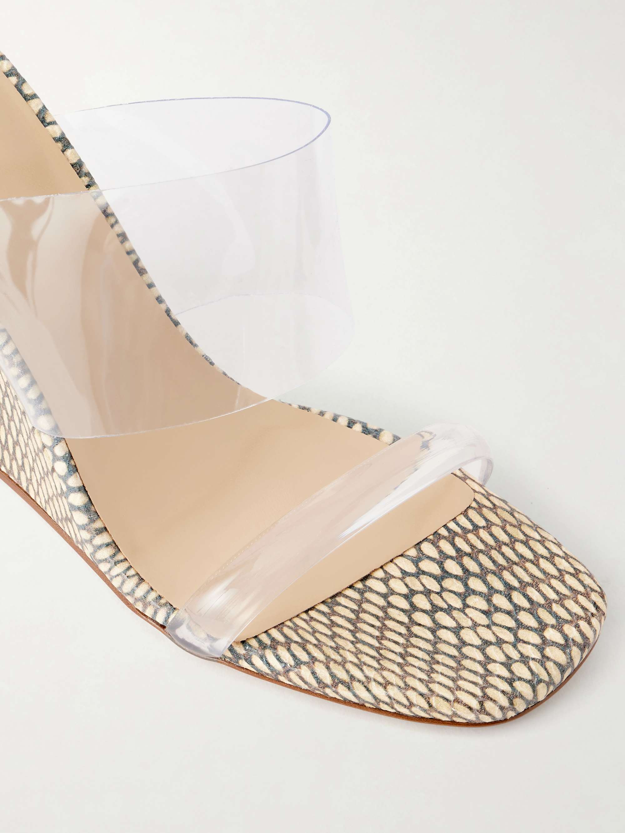 MARYAM NASSIR ZADEH Olympia PVC wedge sandals | NET-A-PORTER