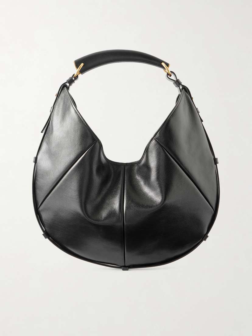 Saint Laurent Mombasa Paneled Leather Shoulder Bag