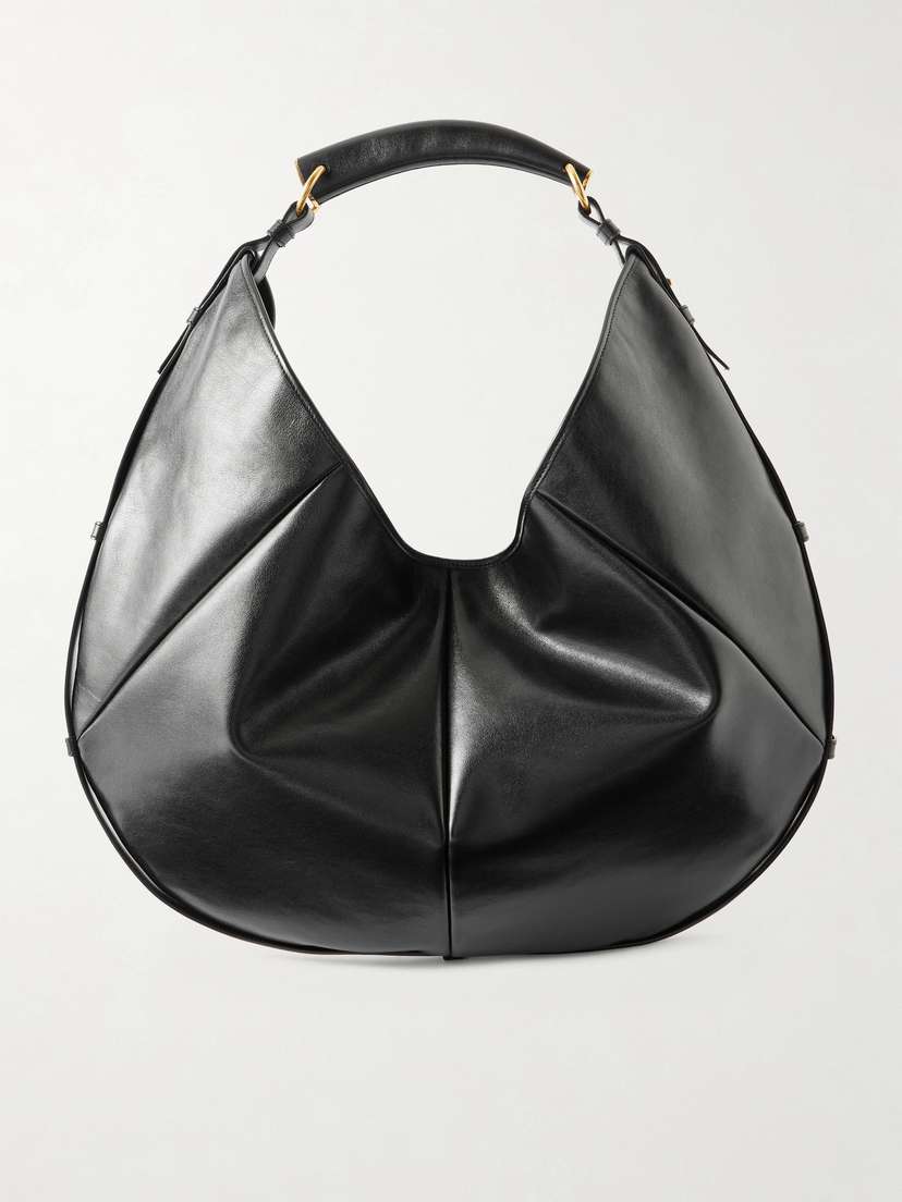 Saint Laurent Mombasa Paneled Leather Shoulder Bag