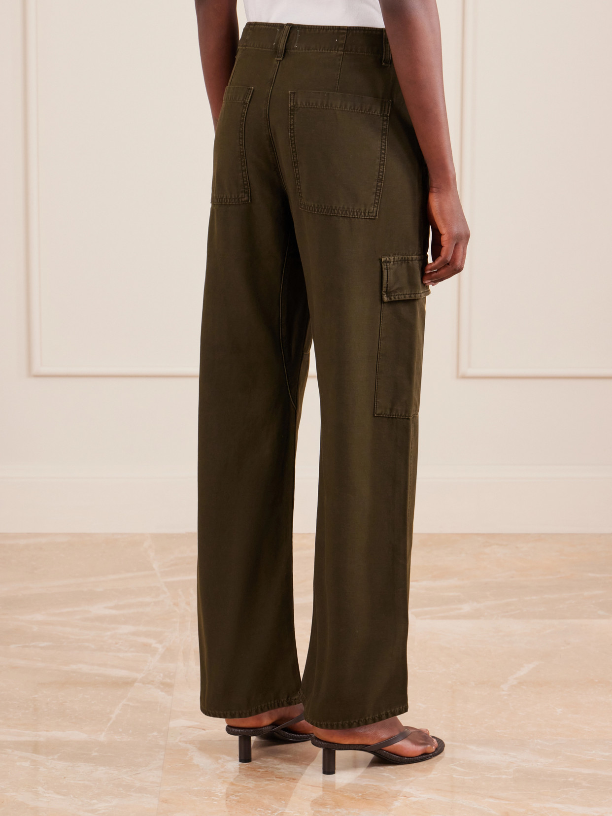 Citizen Of Humanity Citizens Of Humanity Esme Cotton Cargo Trousers In Green
