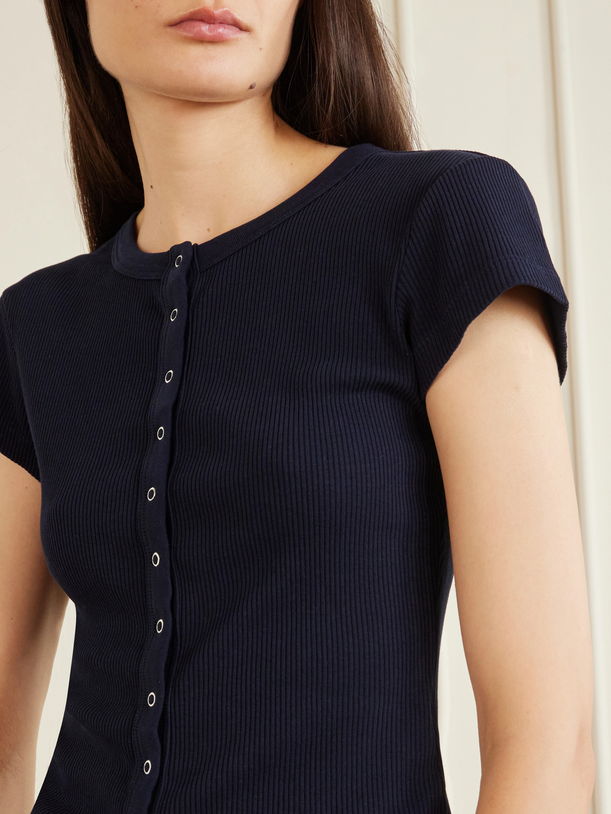 Tabi Ribbed Jersey Cardigan