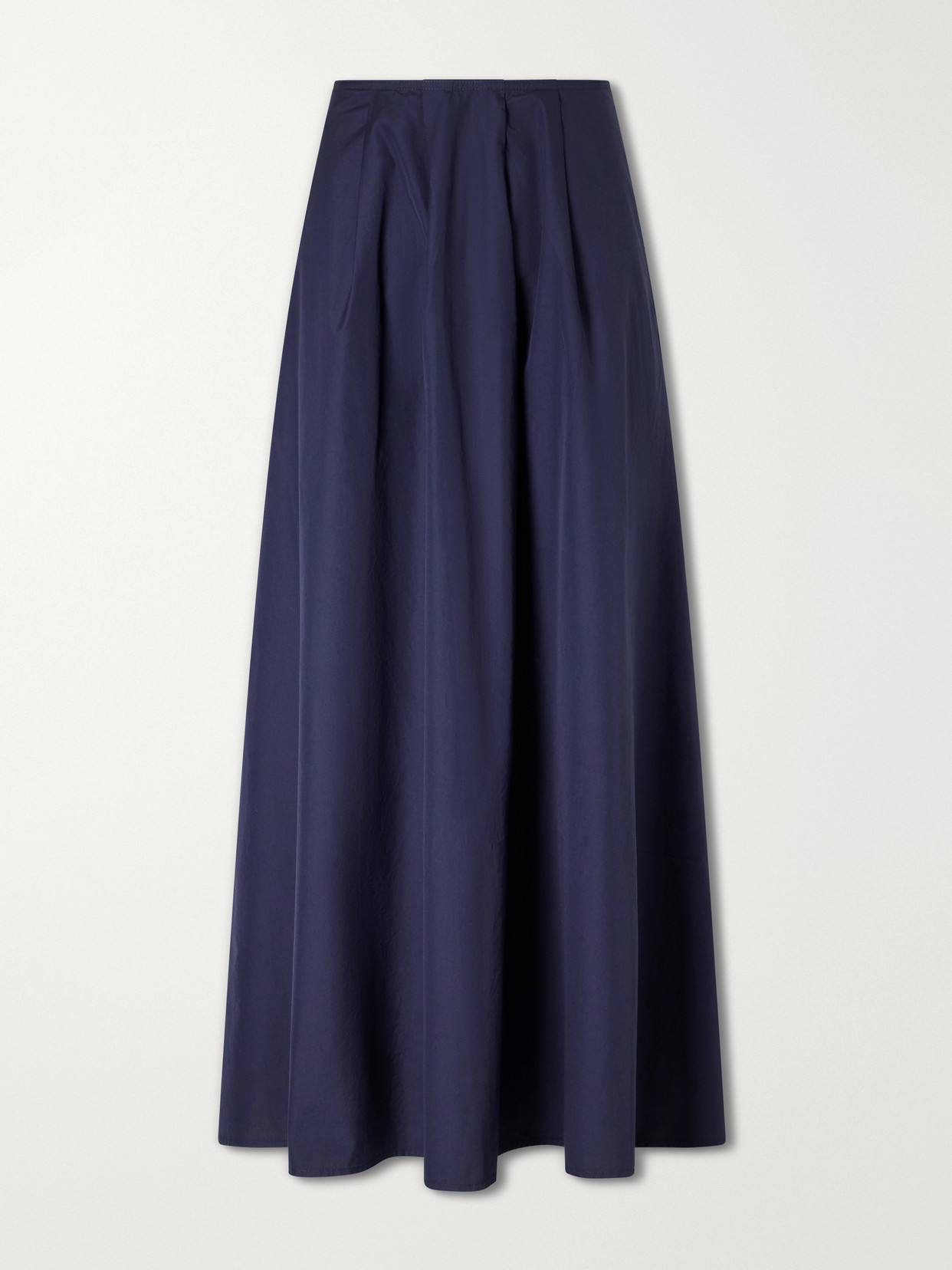 Citizen Of Humanity Emi Cotton-poplin Midi Skirt In Blue