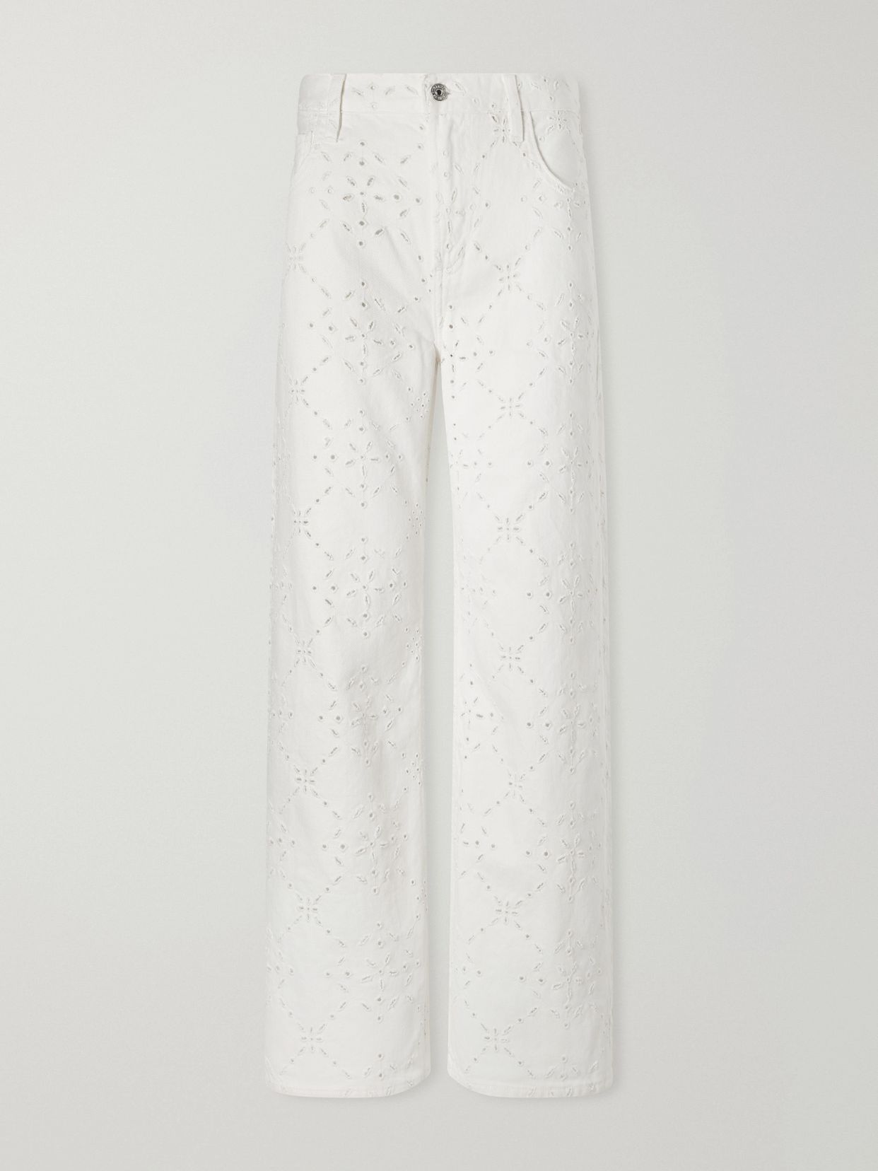 lindz mid rise embroidered straight leg jeans