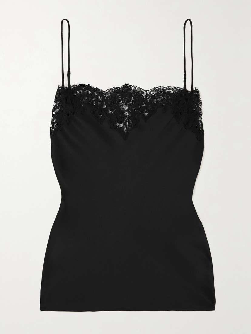 Stella McCartney Lace-trimmed Satin Camisole