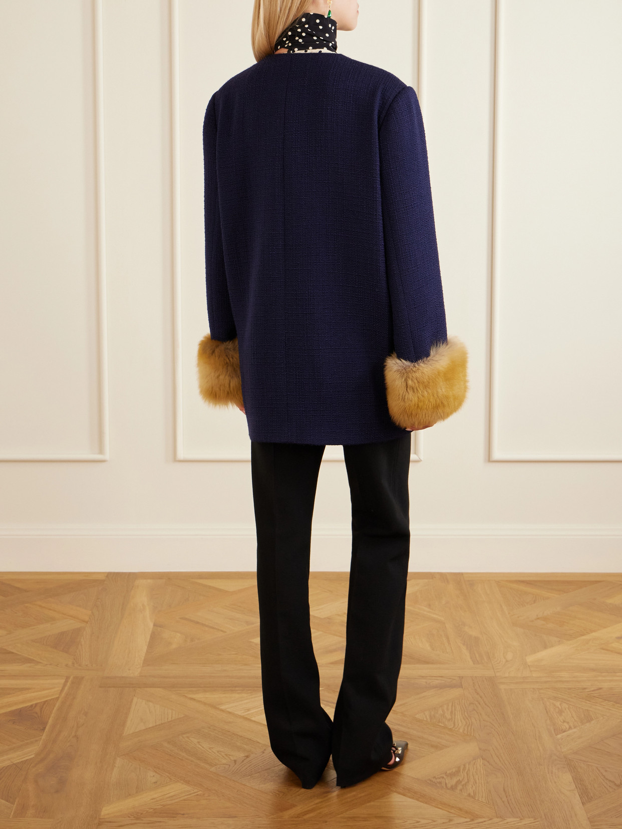 Garavani - Plush-Trimmed Coat