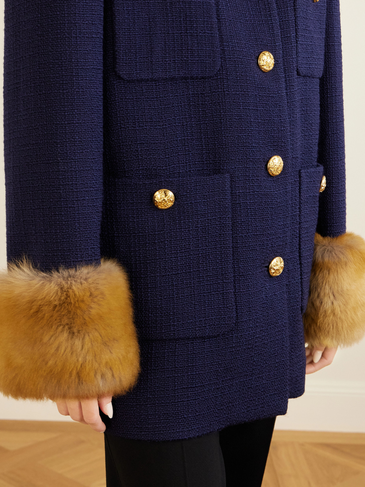 Garavani - Plush-Trimmed Coat