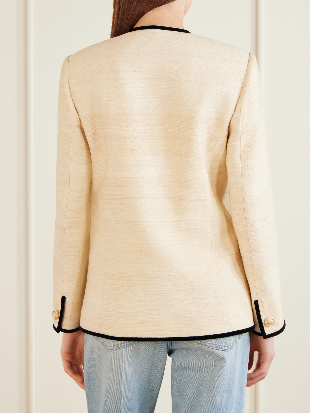 Garavani - Silk And Linen-Blend Canvas Jacket