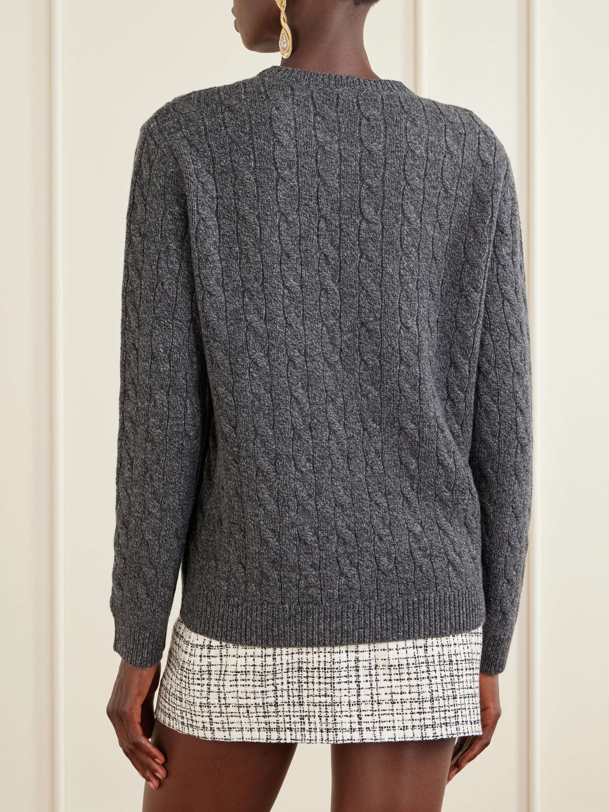 VALENTINO GARAVANI Cable-knit wool sweater | NET-A-PORTER