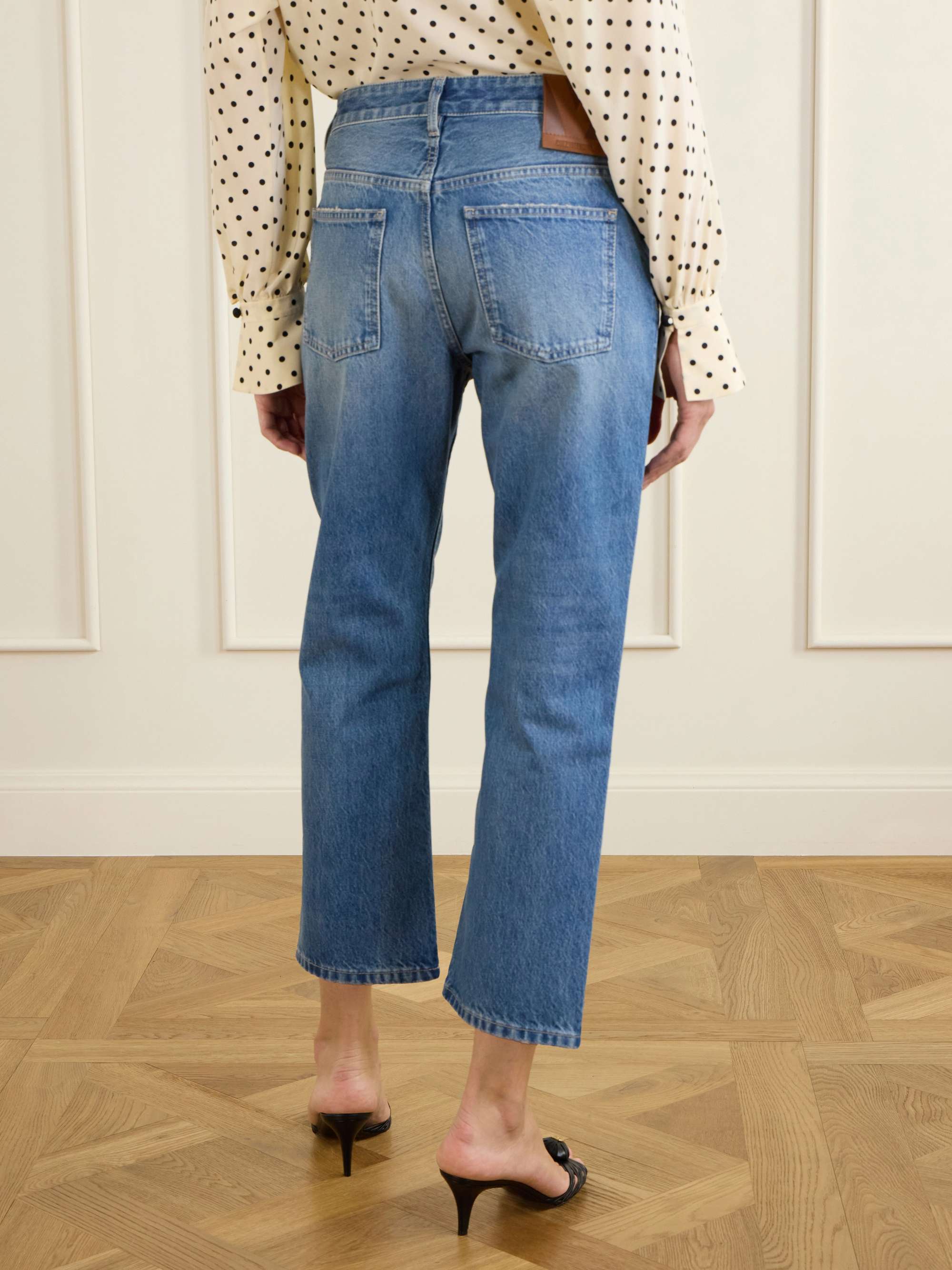VALENTINO GARAVANI Cropped mid-rise straight-leg jeans | NET-A-PORTER