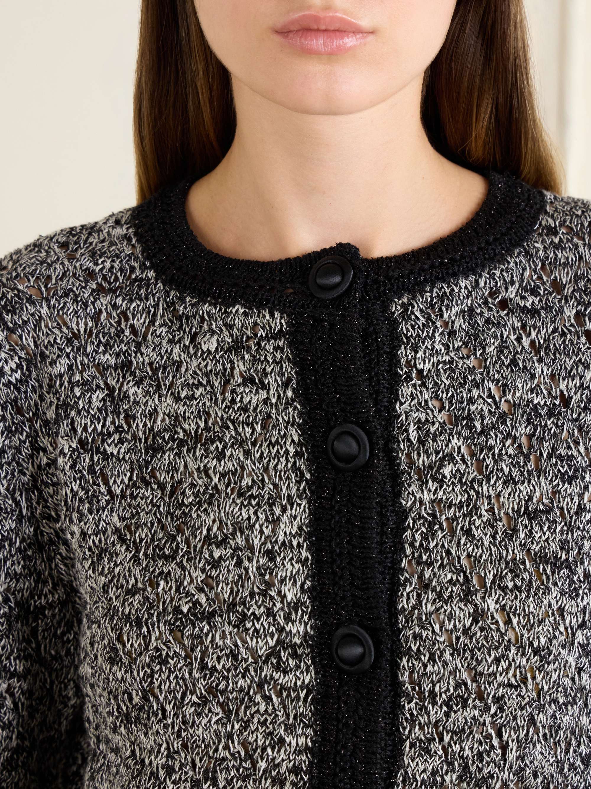 VALENTINO GARAVANI Embellished knitted linen cardigan | NET-A-PORTER