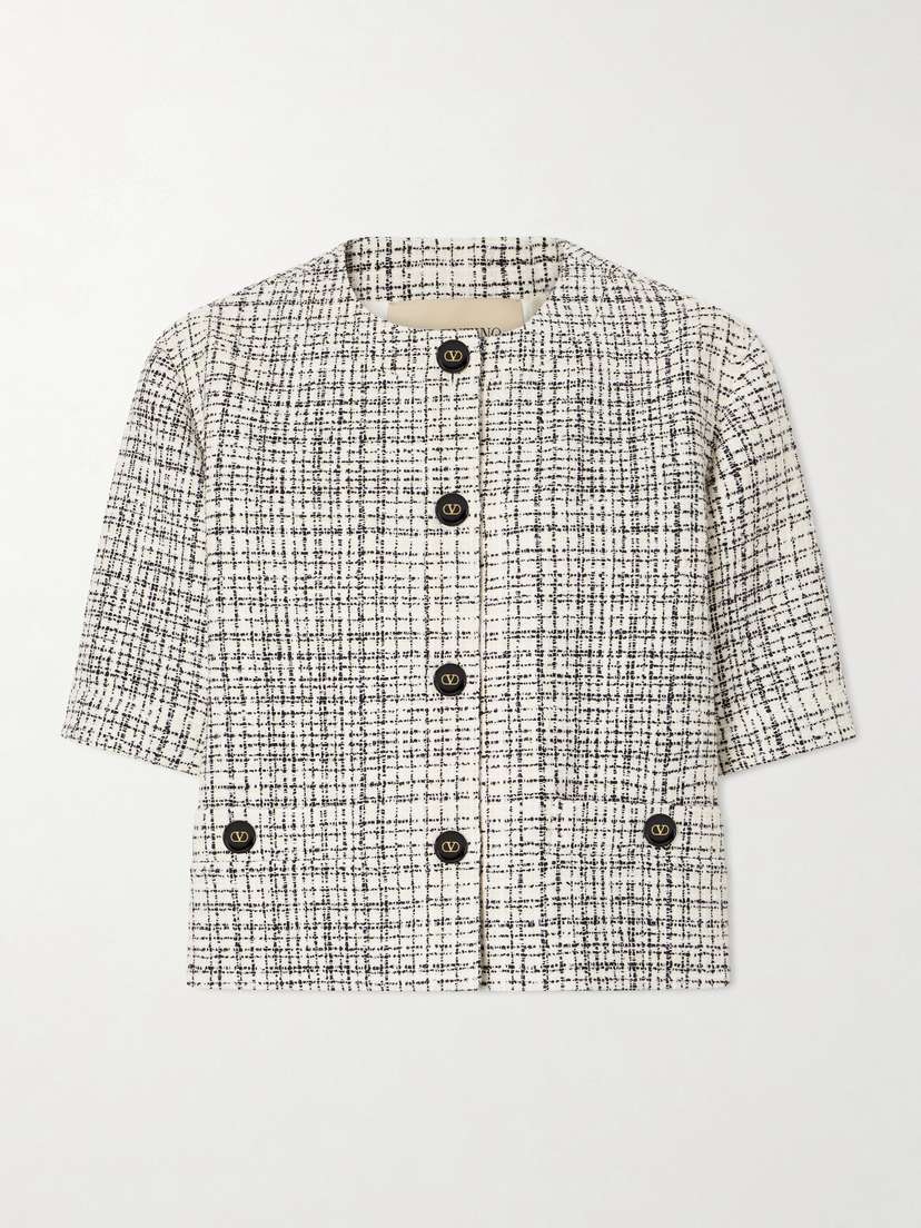 Valentino Garavani Tweed Cotton-blend Blazer | Thumbnail 5 Valentino Garavani Tweed Cotton-blend Blazer | Thumbnail 5