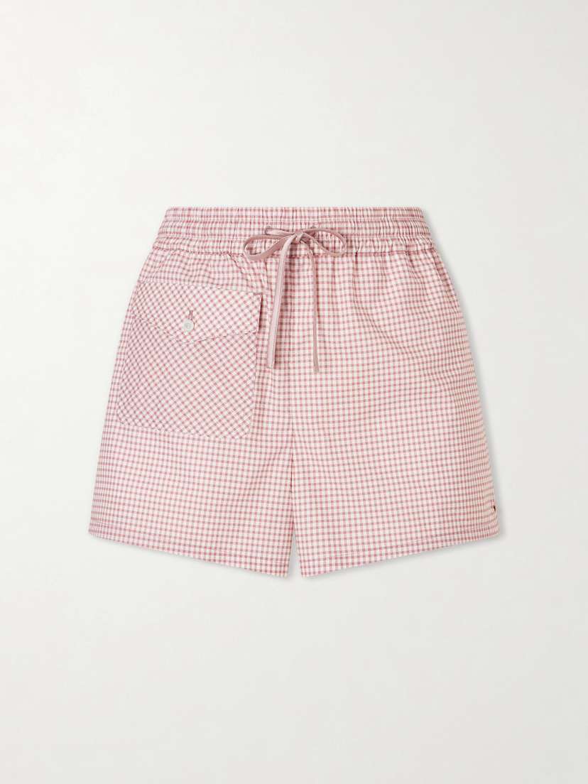 Valentino Garavani Checked Cotton-poplin Shorts
