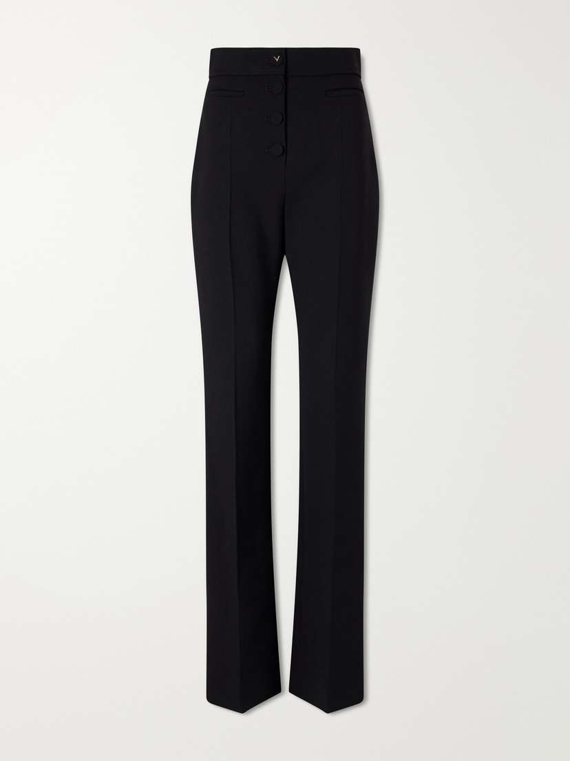 Valentino Garavani Straight-leg Wool Crepe Pants