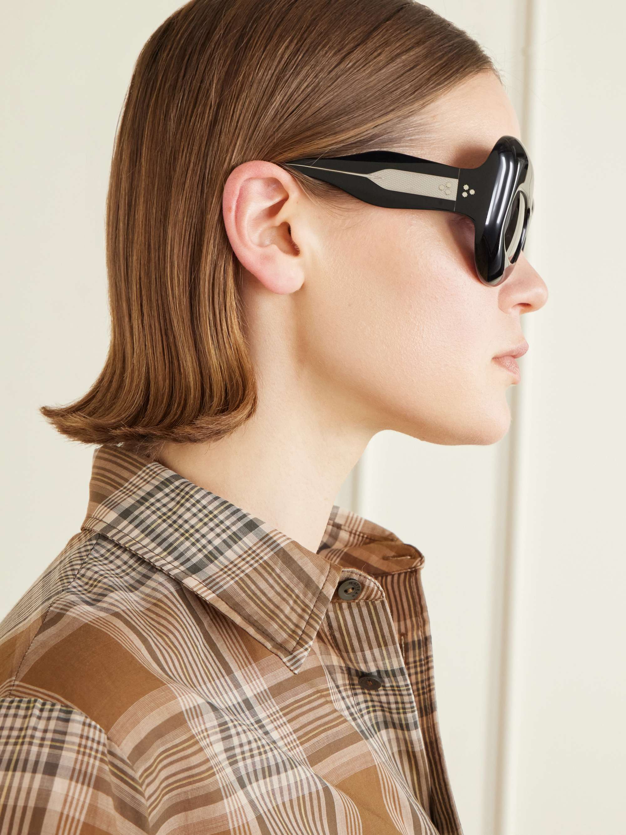 JACQUES MARIE MAGE + The Shining round-frame acetate sunglasses