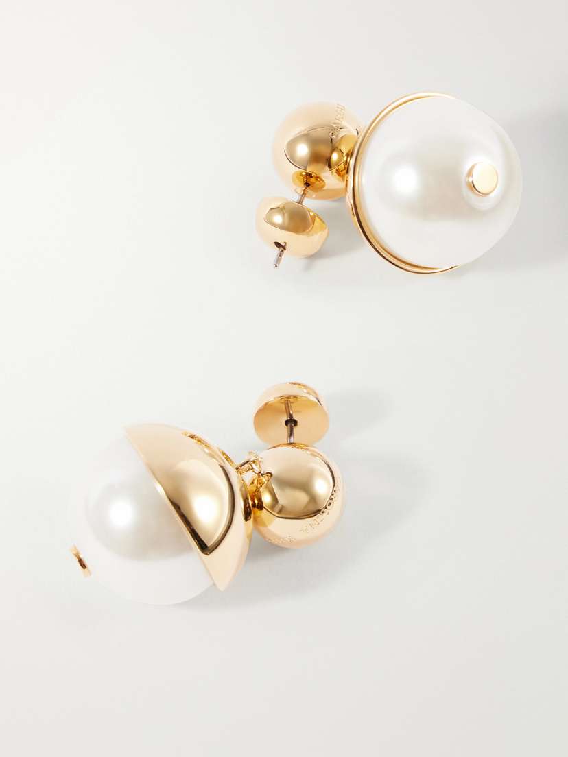 Carolina Herrera tone Pearl-effect Earrings | Thumbnail 3 Carolina Herrera tone Pearl-effect Earrings | Thumbnail 3