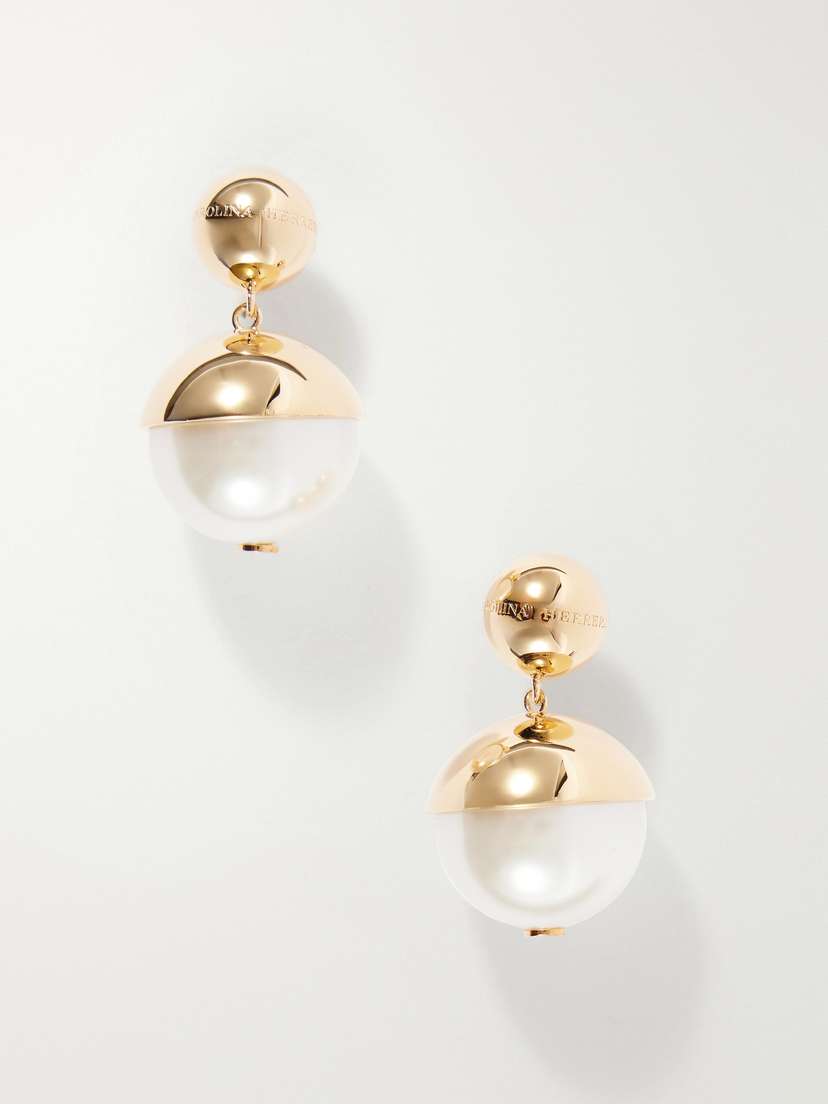 Carolina Herrera tone Pearl-effect Earrings