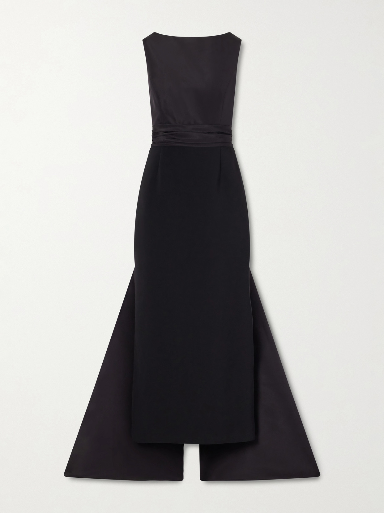 Carolina Herrera Bow-detailed Faille Gown In Black