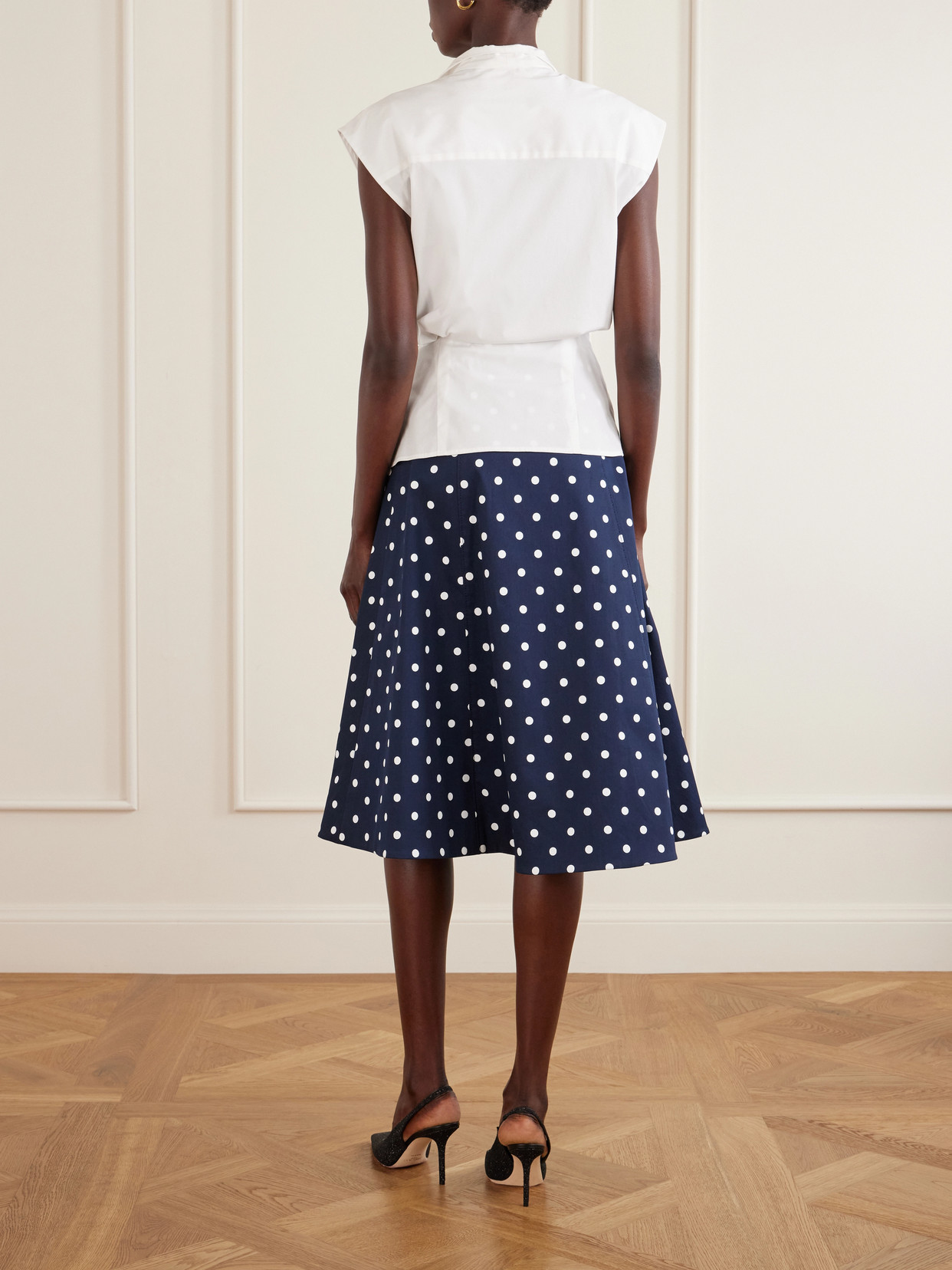 Wrap Cotton-Blend Shirt