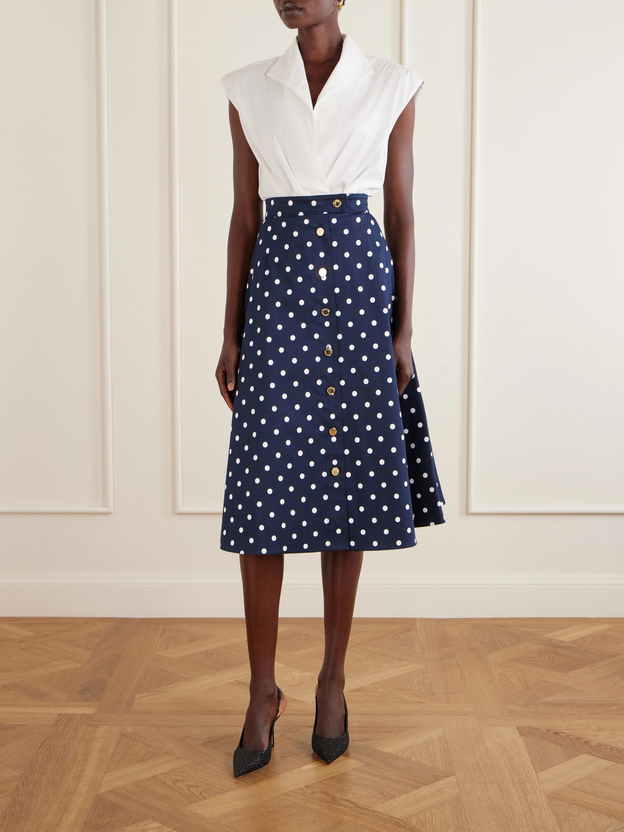Wrap Cotton-Blend Shirt