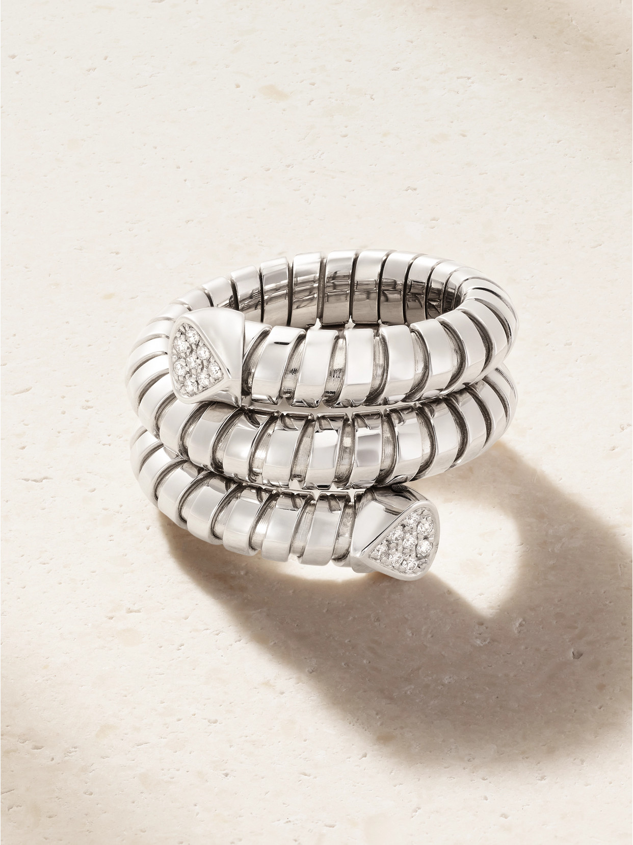 Marina B Trisola 18-karat White Gold Diamond Ring In Gray