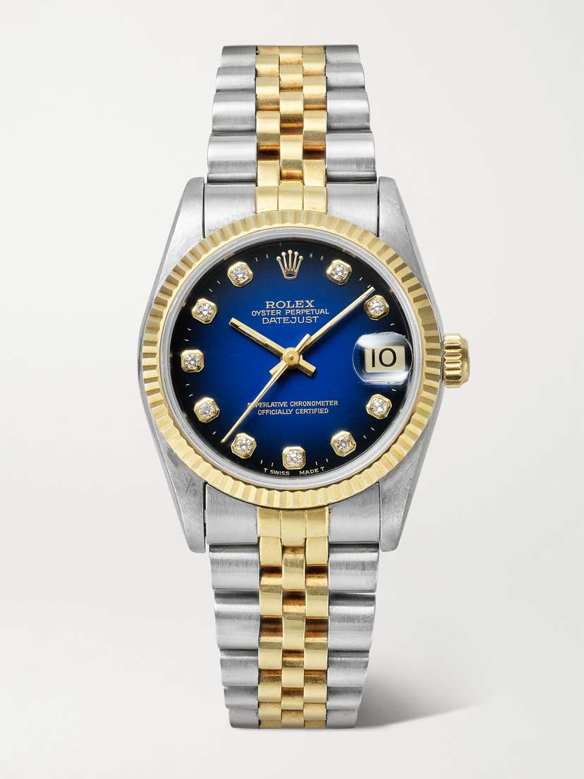 Stephanie Windsor + Rolex Vintage 1995 Datejust Automatic 31mm 18-karat Gold, Stainless Steel And Diamond Watch, Ref. No. 68273 (fits Up To 7" Wrist)
