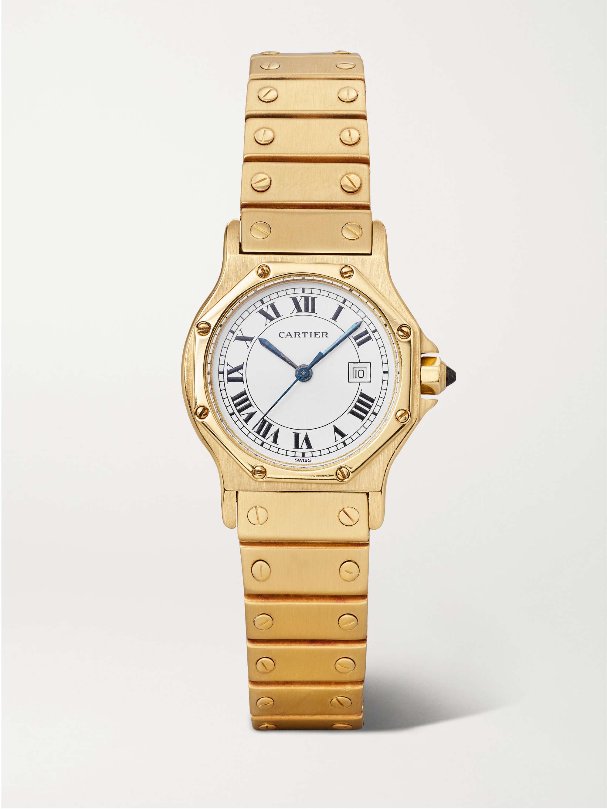 STEPHANIE WINDSOR + Cartier Santos Vintage 1980s Octagon automatic